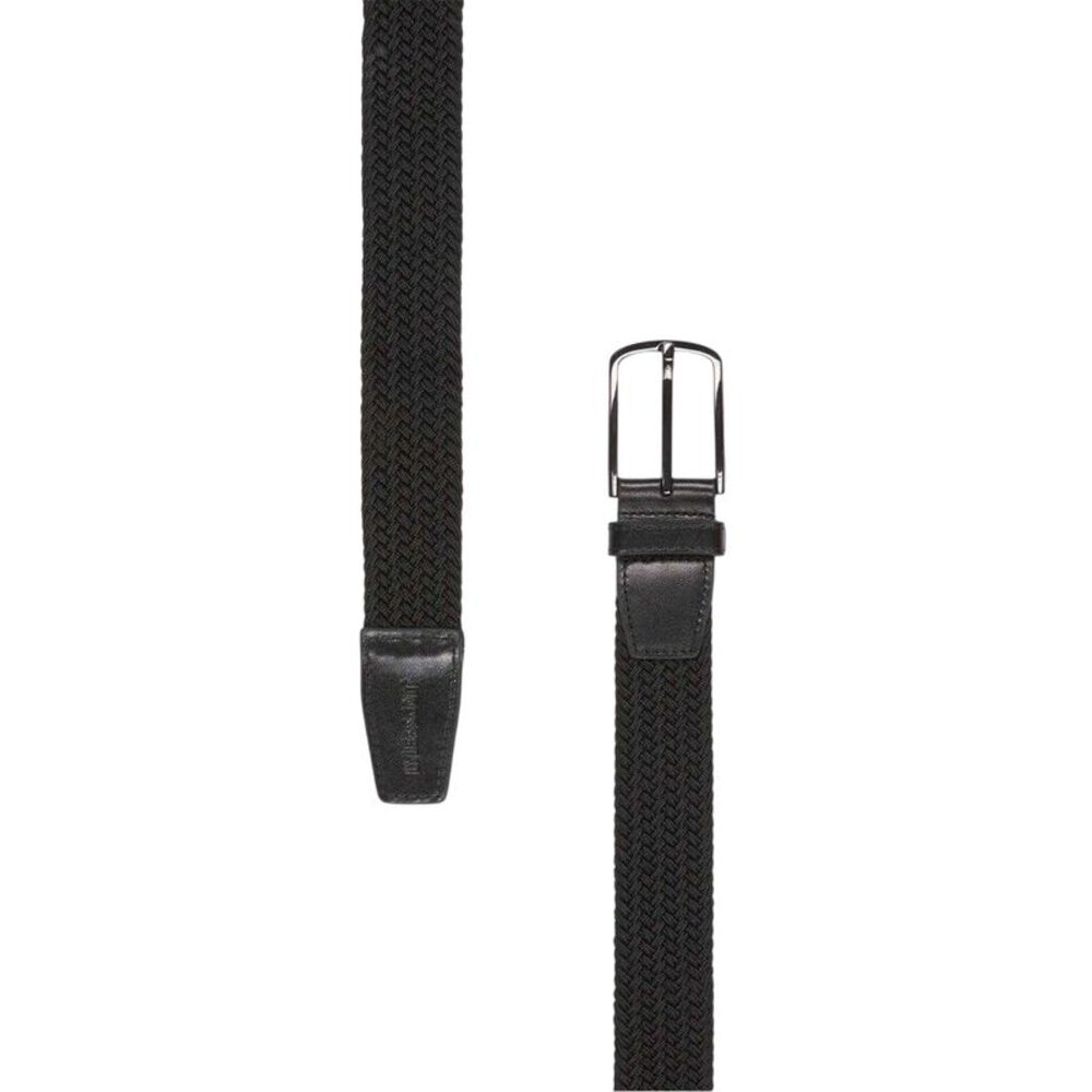 Lyle & Scott Braided Woven Belt / Jet Black